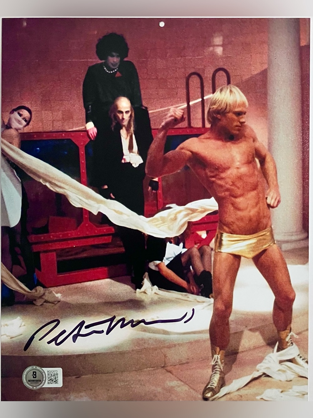 Signed ROCKY HORROR PICTURE SHOW 8x10 Photo / PETER HINWOOD as ‘Rocky’ / BECKETT
